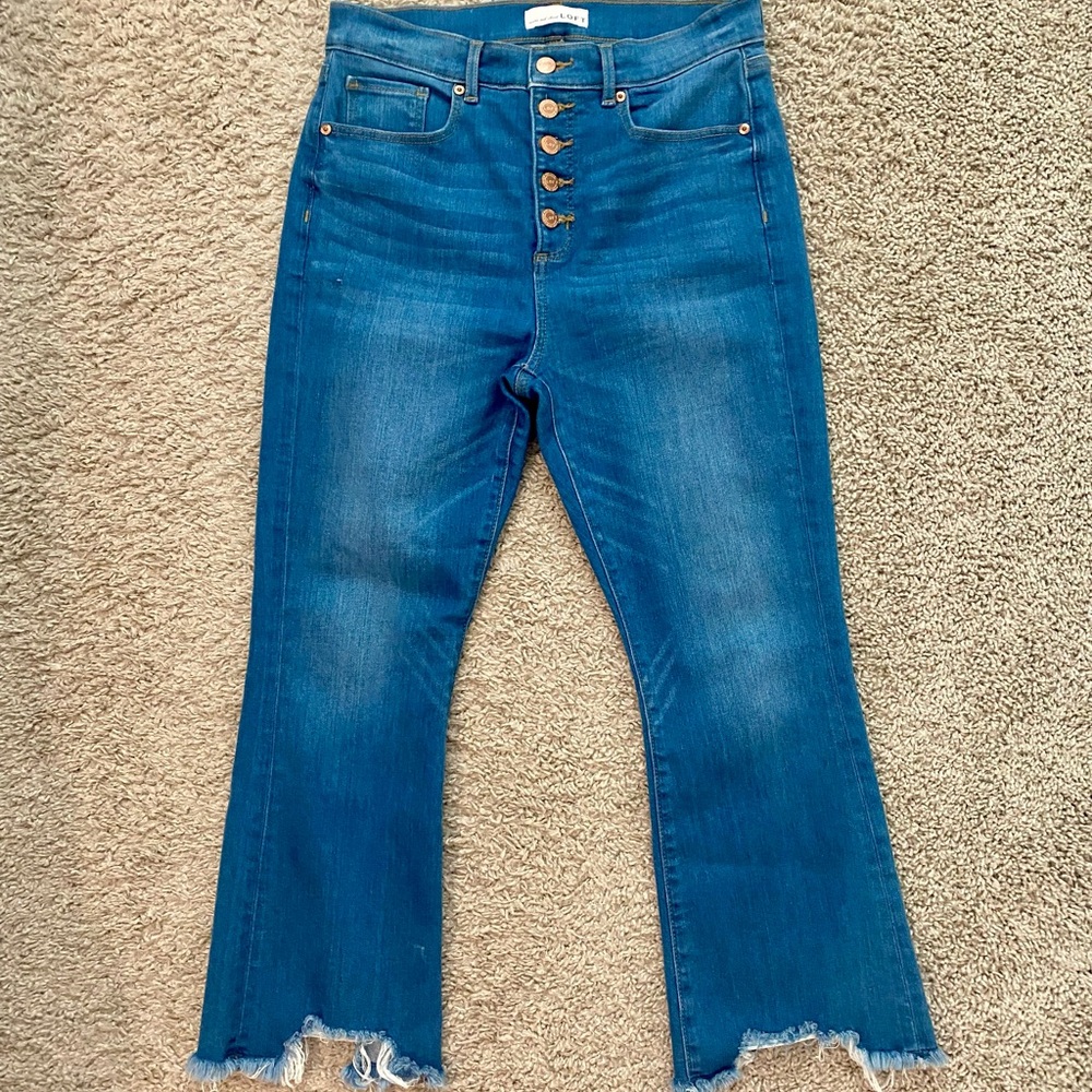 🍀2/$22 LOFT Kick Crop Flare Women's Jeans